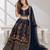 PINK BROWN THREAD EMBROIDERED GEORGETTE FESTIVAL LEHENGA CHOLI SET