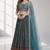 SKY BLUE SEQUINS & EMBROIDERED CHINNON FESTIVAL LEHENGA CHOLI SET