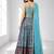SKY BLUE SEQUINS & EMBROIDERED CHINNON FESTIVAL LEHENGA CHOLI SET