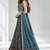 SKY BLUE SEQUINS & EMBROIDERED CHINNON FESTIVAL LEHENGA CHOLI SET