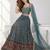 SKY BLUE SEQUINS & EMBROIDERED CHINNON FESTIVAL LEHENGA CHOLI SET