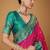 rani pink soft satin contrast border festival wear saree