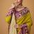 lime soft satin contrast border festival wear saree