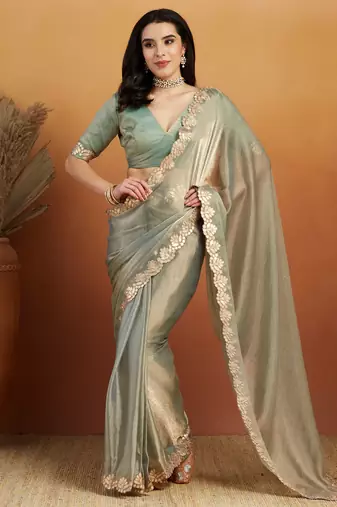 gotta pati satin designer saree