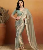 gotta pati satin designer saree