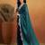 Mirror work border tissue ready to wear designer saree