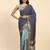Striped woven design leheriya zari ready to wear designer saree