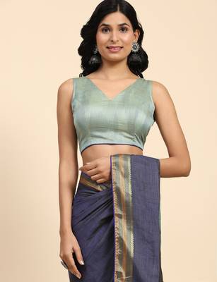 Striped woven design leheriya zari ready to wear designer saree 4