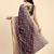 Chevron printed ready to wear designer saree