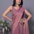 Purple Zari woven Saree with blouse