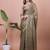 Women Pure Satin Saree With Blouse Piece
