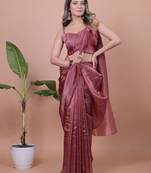 Crush Shimmer Tissue Saree