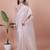 Women Solid Shimmer Tissue Saree