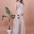 Women Solid Shimmer Tissue Saree