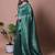 Women Crush Shimmer Tissue Saree With Blouse Piece