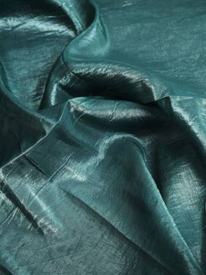 Women Crush Shimmer Tissue Saree With Blouse Piece 5