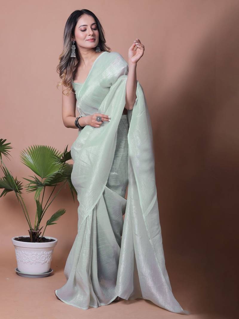 Tissue Saree with Blouse Piece