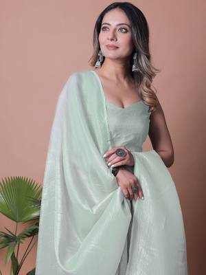 Tissue Saree with Blouse Piece 5
