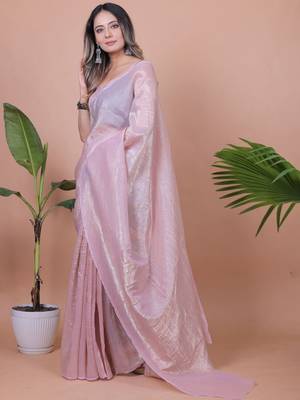 Ready to Wear Tissue Saree 2