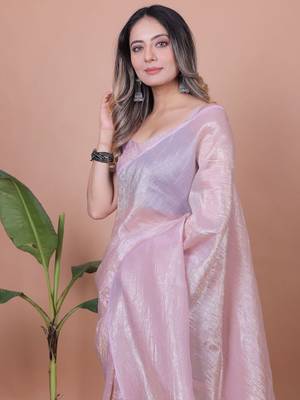 Ready to Wear Tissue Saree 4