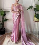 Sequinned Tissue Saree