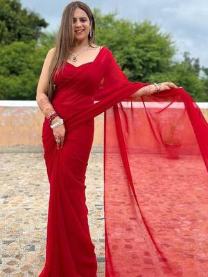 Poly Georgette Saree 1