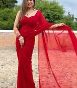 Poly Georgette Saree