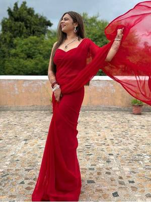 Poly Georgette Saree 2