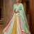 multicolour gota border lehenga 