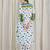 White printed pure cotton kurta trouser set