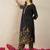 Black printed pure cotton kurta trouser set