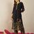 Black printed pure cotton kurta trouser set