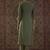Green embroidered silk kurta trouser set