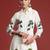 Off white printed pure cotton kurta trouser set