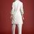 Off white printed pure cotton kurta trouser set