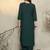 Green printed pure cotton kurta trouser set