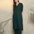 Green printed pure cotton kurta trouser set