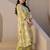 Green printed pure cotton kurta trouser set
