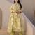 Green printed pure cotton kurta trouser set