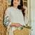 White embroidered pure cotton kurta trouser set