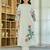 White embroidered pure cotton kurta trouser set
