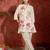 Off white embroidered pure cotton kurta trouser set