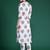 White printed pure cotton kurta trouser set