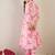 Pink printed pure cotton kurta trouser set