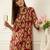 Pink printed pure cotton kurta trouser set