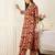 Pink printed pure cotton kurta trouser set