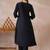 Black printed liva kurta trouser set