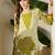 Green printed viscose rayon kurta trouser set