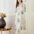 Off white embroidered linen kurta trouser set