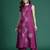 Purple embroidered pure cotton kurta trouser set